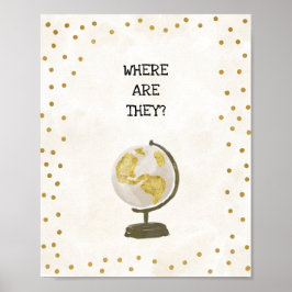 Von Miss zu Mrs. Brautparty Sign Poster