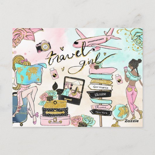 Von Miss zu Mrs. Brautparty waren wir dabei Postkarte (Rückseite)