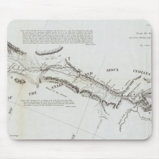 Von Missouri nach Oregon 2 Mousepad (Vorne)