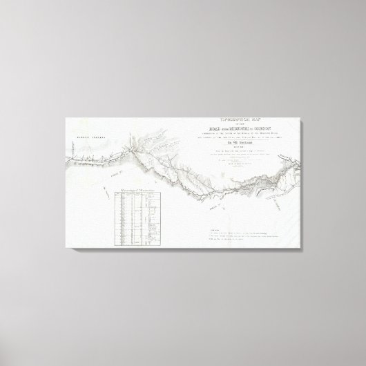 Von Missouri nach Oregon Leinwanddruck (Vorderseite)