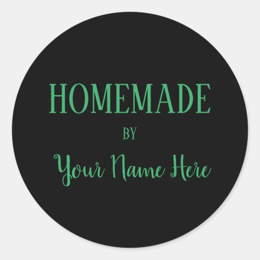 Von Modebackwarenkekse hausgemachte Kuchen Moderne Runder Aufkleber (Vorderseite)