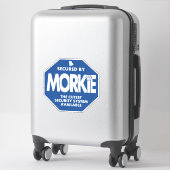 von Morkie gesichert Aufkleber (Koffer)