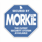von Morkie gesichert Aufkleber (Vorderseite)