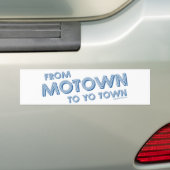 Von Motown zu Yo Stadt Autoaufkleber (Auf Auto)
