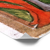 Von Musikern umgebene gekrönte Figur Poster (Ecke)