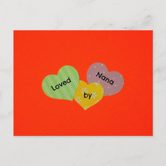 Von Nana geliebt Postkarte (Vorderseite)
