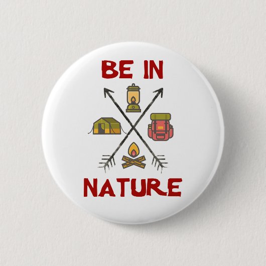 von Natur aus sein Button (Vorderseite)