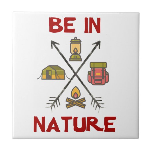 von Natur aus sein Fliese (Vorderseite)