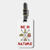 von Natur aus sein Gepäckanhänger (Vorderseite vertikal)