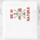 von Natur aus sein Rechteckiger Aufkleber (Tasche)