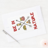 von Natur aus sein Rechteckiger Aufkleber (Umschlag)