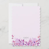 von Nature Baby Shower Einladung (Rückseite)