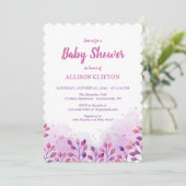  von Nature Baby Shower Einladung (Stehend Vorderseite)