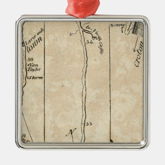 Von New York zu Poughkeepsie 9 Silbernes Ornament (Vorne)