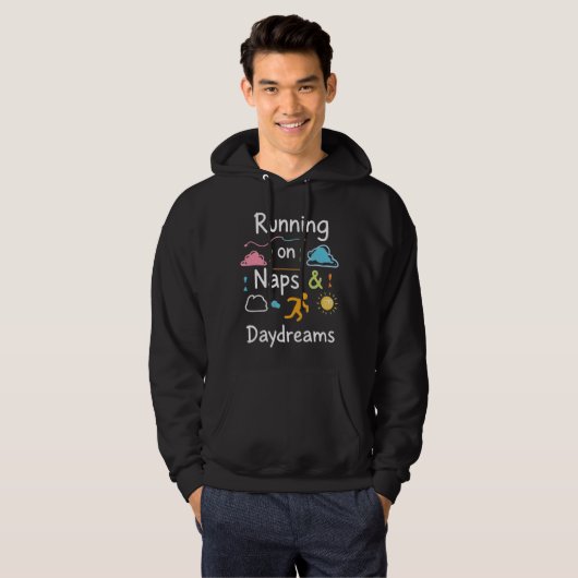 Von Nickerchen angetrieben, von Träumen angetriebe Hoodie (Vorne ganz)