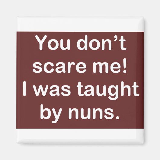 Von Nonnen in Dark Red unterrichtet Magnet (Vorne)