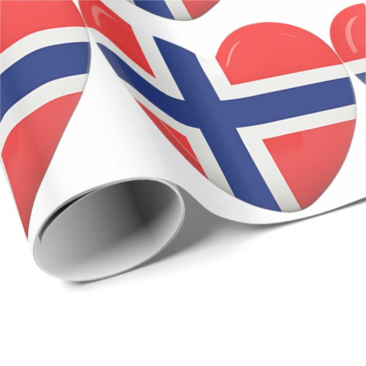 Von Norwegen mit Liebe Geschenkpapier (Rolleneckpunkt)