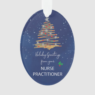 Von Nurse Practitioner Weihnachtsbaum individuell Ornament