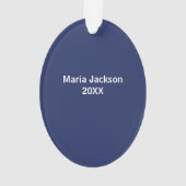 Von Nurse Practitioner Weihnachtsbaum individuell Ornament (Rückseite)