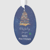 Von Nurse Practitioner Weihnachtsbaum individuell Ornament (Vorderseite)
