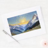 Von oben rechteckiger aufkleber (Umschlag)