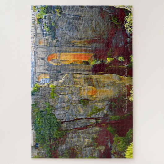 Von oben - Ronda, Spanien Puzzle (Vertikal)