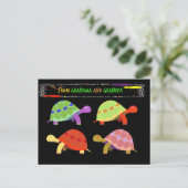 Von Oma und Opa, nur für Enkel Postkarte (Stehend Vorderseite)