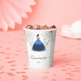 Von Ombre Elfenbein Eis Sky Gold Royal Blue Quince Pappbecher