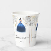 Von Ombre Elfenbein Eis Sky Gold Royal Blue Quince Pappbecher