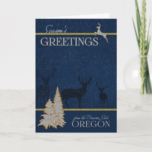 von Oregon, dem Beaver Staat Weihnachten (Vorderseite)