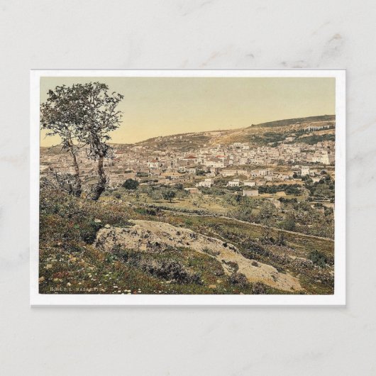 Von Osten, Nazareth, Heiliges Land (d.h. Israel) Postkarte (Vorderseite)
