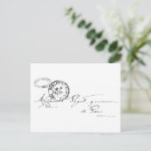 Von Paris aus Postkarte (Stehend Vorderseite)