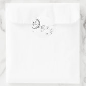 Von Paris aus Runder Aufkleber (Tasche)