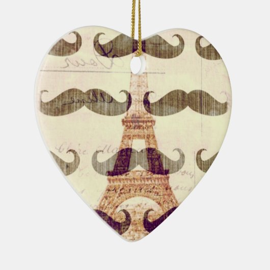 Von Paris mit dem Schnurrbart Keramikornament (Rechts)