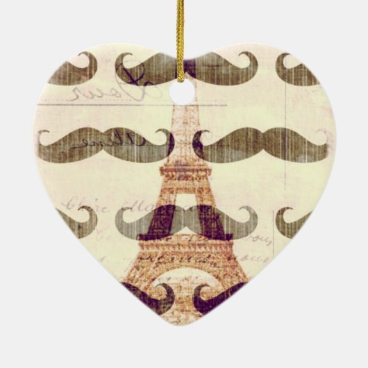 Von Paris mit dem Schnurrbart Keramikornament (Hinten)