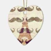 Von Paris mit dem Schnurrbart Keramikornament (Links)