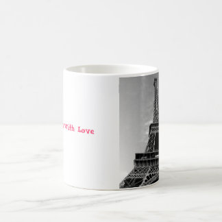 Von Paris mit der Liebe-Tasse Verwandlungstasse