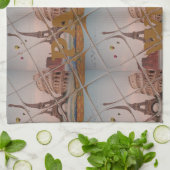 Von Paris mit Liebe blauen Himmelsfarben Geschirrtuch (Gefaltet)