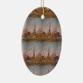 Von Paris mit Liebe blauen Himmelsfarben Keramikornament (Rechts)