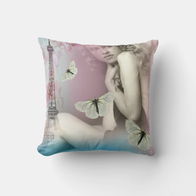 Von Paris mit Liebe Kissen (Vorderseite)