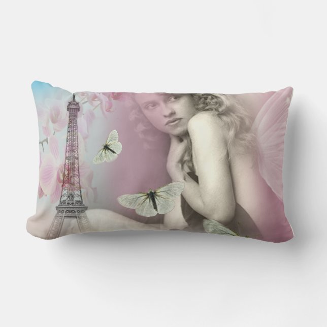 Von Paris mit Liebe Lendenkissen (Vorderseite)