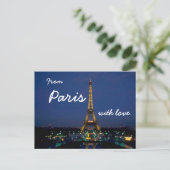 Von Paris mit Liebe - Postkarte (Stehend Vorderseite)