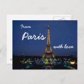 Von Paris mit Liebe - Postkarte (Vorne/Hinten)