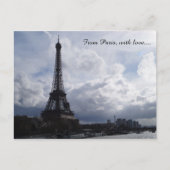 Von Paris mit Liebe Postkarte (Vorderseite)