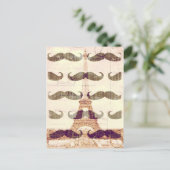 Von Paris mit Schnurrbart Postkarte (Stehend Vorderseite)