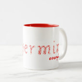 Von Peppermint alles angetrieben - Feiertag Zweifarbige Tasse (VorderseiteRechts)