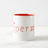 Von Peppermint alles angetrieben - Feiertag Zweifarbige Tasse (Mittel)