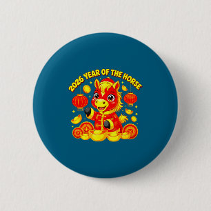 Von Pferd Lunar Chinesisch Feuer Pferd Button