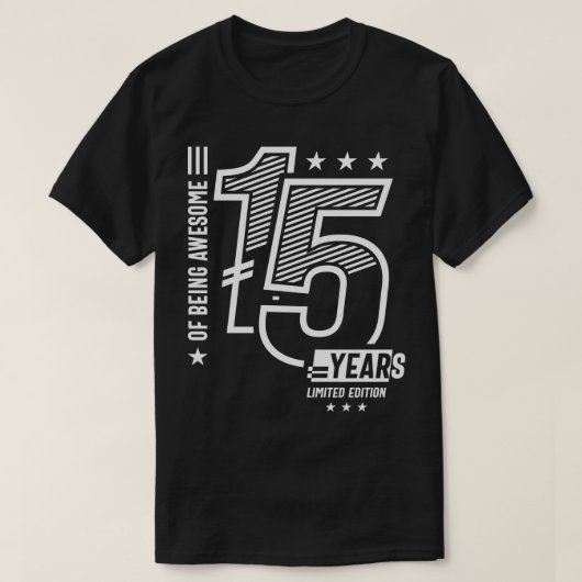 von Phantastischen 15 Jahren - 15. Geburtstag T-Shirt (Design vorne)