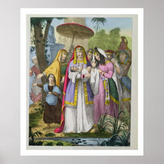 Von Pharao's Daughter Gerettet Moses aus einer Bib Poster (Vorne)